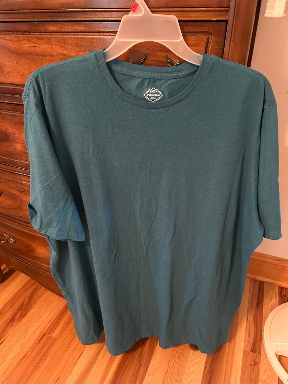 St. John's Bay Teal Green Short-Sleeve Crew Neck Tee